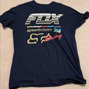 Fox Black Racing Tee - Short Sleeve